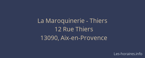 La Maroquinerie - Thiers