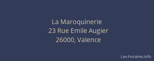 La Maroquinerie