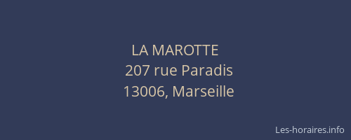 LA MAROTTE