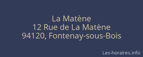 La Matène