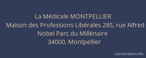 La Médicale MONTPELLIER