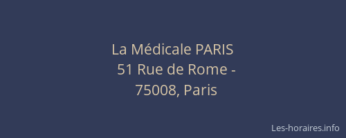 La Médicale PARIS