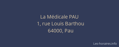 La Médicale PAU