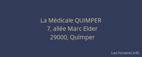 La Médicale QUIMPER