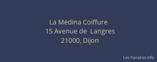 La Médina Coiffure