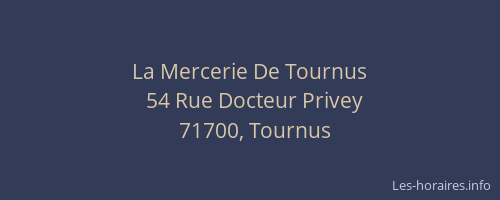 La Mercerie De Tournus
