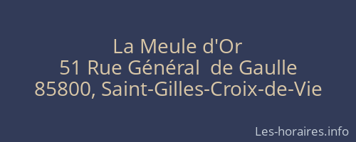 La Meule d'Or