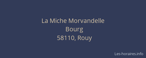 La Miche Morvandelle