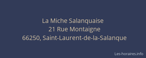 La Miche Salanquaise