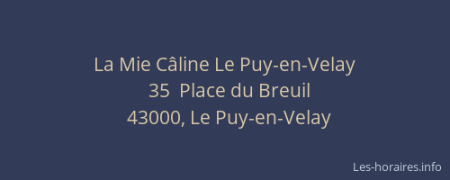 La Mie Câline Le Puy-en-Velay