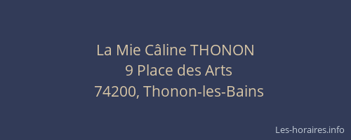 La Mie C&acirc;line THONON