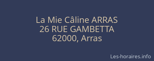 La Mie Câline ARRAS