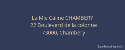 La Mie Câline CHAMBERY