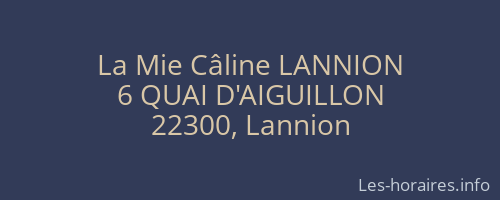 La Mie Câline LANNION