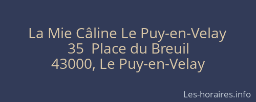 La Mie Câline Le Puy-en-Velay