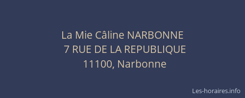 La Mie Câline NARBONNE