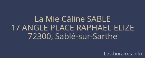 La Mie Câline SABLE