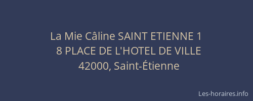 La Mie Câline SAINT ETIENNE 1