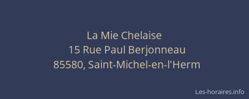 La Mie Chelaise