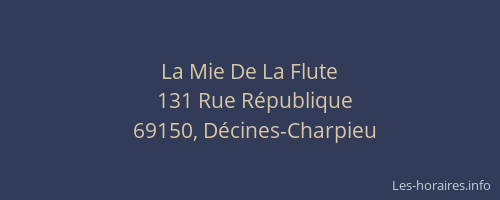 La Mie De La Flute