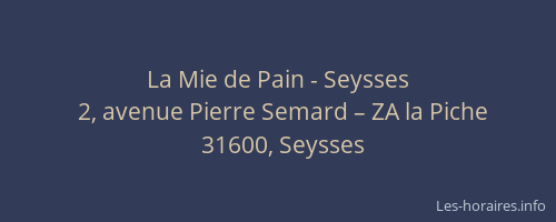 La Mie de Pain - Seysses