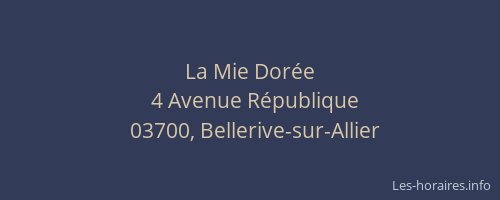 La Mie Dorée