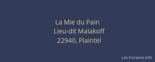 La Mie du Pain