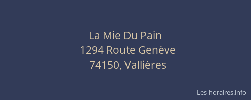 La Mie Du Pain