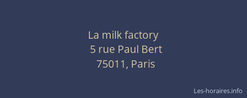 La milk factory