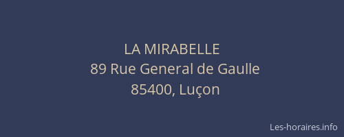 LA MIRABELLE