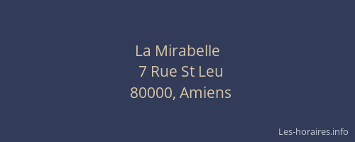 La Mirabelle