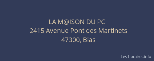 LA M@ISON DU PC