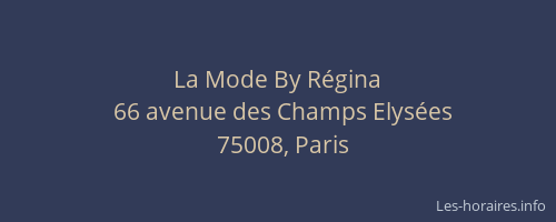 La Mode By Régina