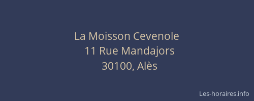 La Moisson Cevenole