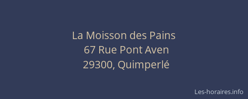 La Moisson des Pains