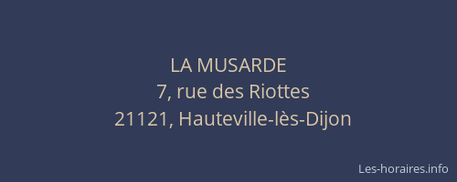 LA MUSARDE