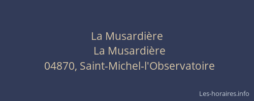 La Musardière