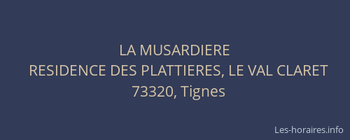 LA MUSARDIERE