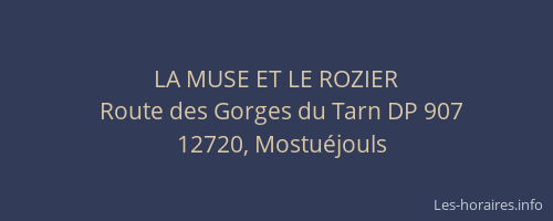 LA MUSE ET LE ROZIER