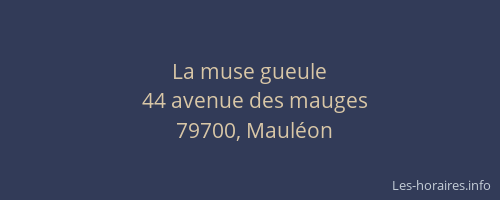 La muse gueule