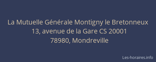La Mutuelle Générale Montigny le Bretonneux