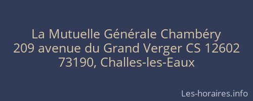 La Mutuelle Générale Chambéry