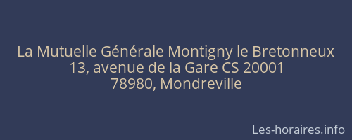 La Mutuelle Générale Montigny le Bretonneux