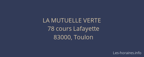 LA MUTUELLE VERTE