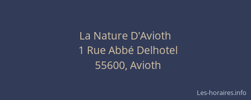 La Nature D'Avioth
