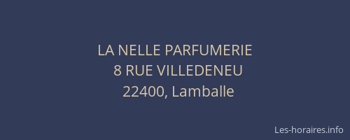 LA NELLE PARFUMERIE