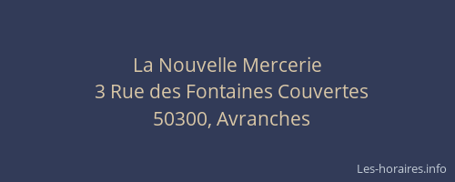 La Nouvelle Mercerie
