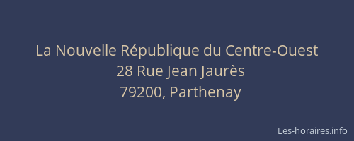 La Nouvelle R&eacute;publique du Centre-Ouest