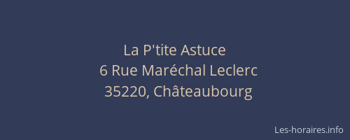 La P'tite Astuce