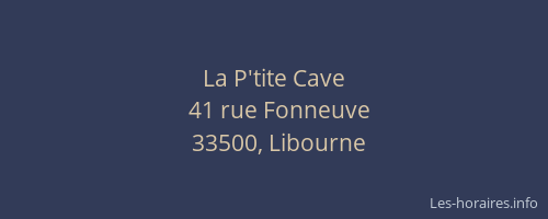 La P'tite Cave